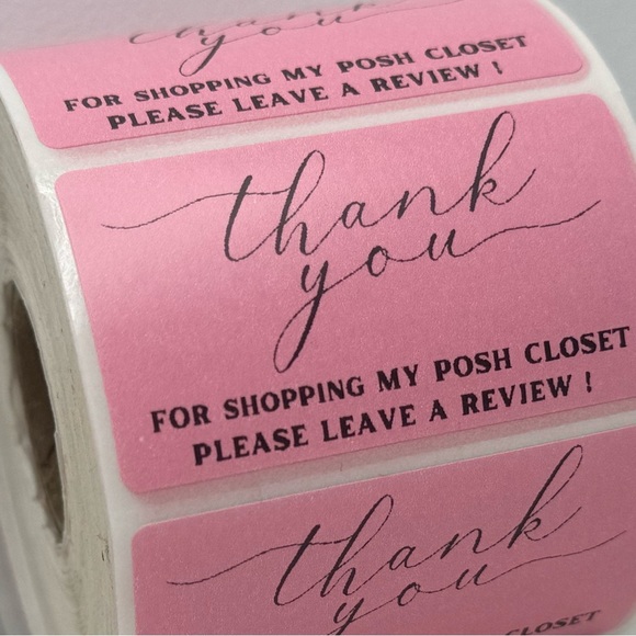 Thank You for Shopping My Posh Closet Sticker Labels – 100 pcs 2in - Picture 12 of 12